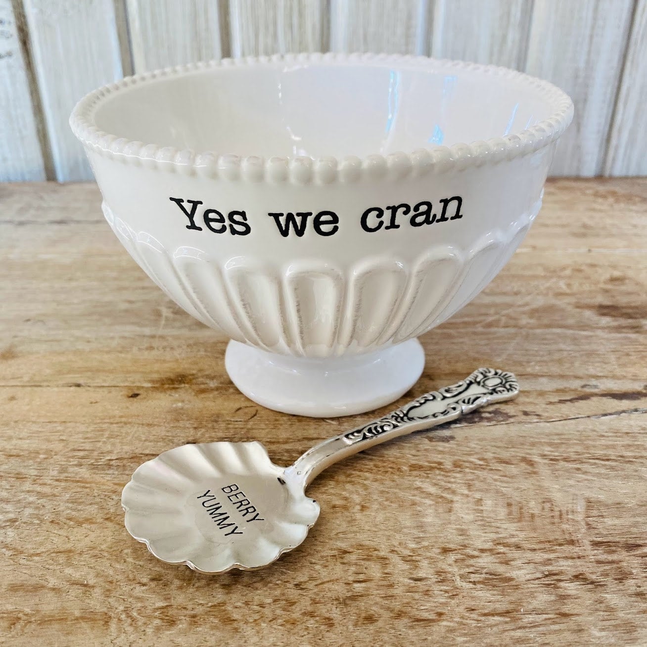 Mud Pie Cranberry Dish Set Vintage Whimsy